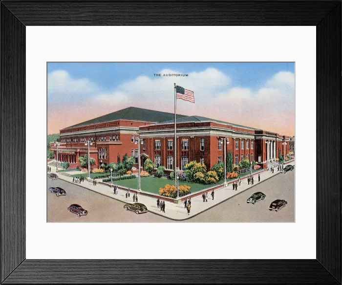 Framed Print : The Auditorium, Milwaukee, Wisconsin, USA Date: circa 1940 Framed Print : The Auditorium, Milwaukee, Wisconsin, USA Date: circa 1940