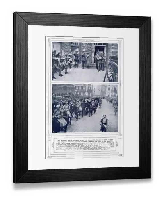 Framed Print : Unknown Warrior - Homeward in Boulogne 1920 Framed Print : Unknown Warrior - Homeward in Boulogne 1920