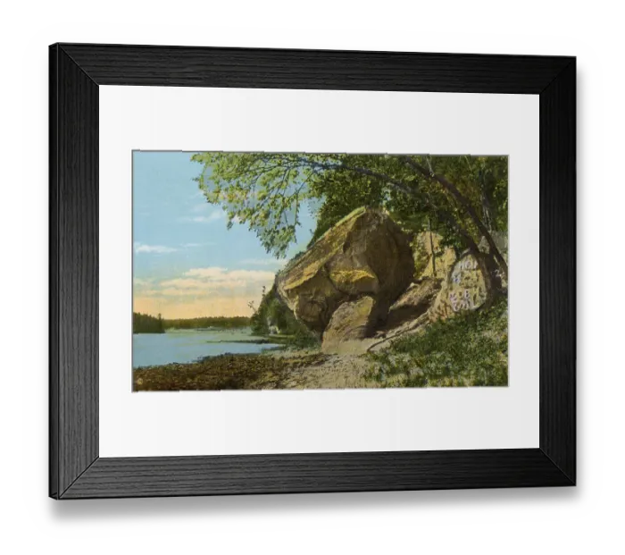 Framed Print : The Devil's Football, Wisconsin River, Wisconsin, USA Date: 1932 Framed Print : The Devil's Football, Wisconsin River, Wisconsin, USA Date: 1932
