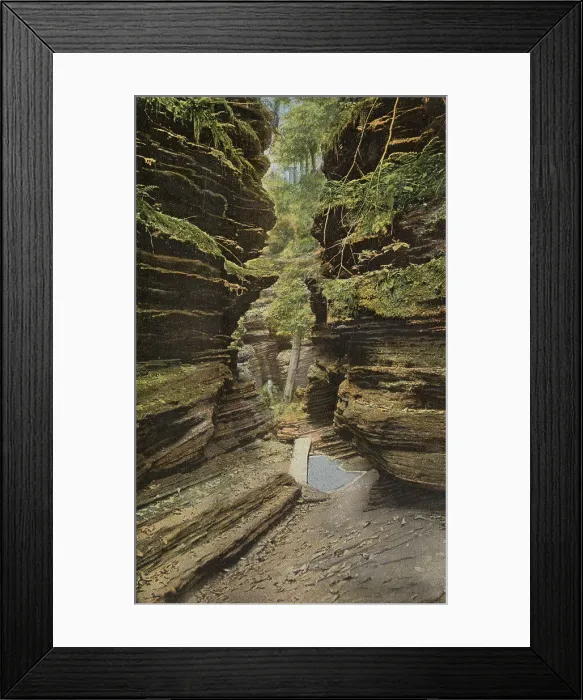 Framed Print : Cool depths of the Cold Water Canyon, Wisconsin River, Wisconsin, USA Date: 1932 Framed Print : Cool depths of the Cold Water Canyon, Wisconsin River, Wisconsin, USA Date: 1932