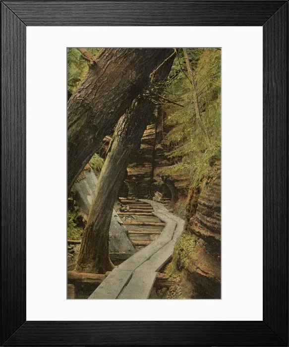 Framed Print : Witches Gulch, Wisconsin River, Wisconsin, USA Date: 1932 Framed Print : Witches Gulch, Wisconsin River, Wisconsin, USA Date: 1932