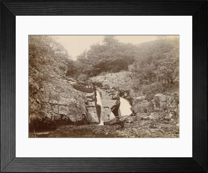 Framed Print : River Greta and rocks, Ingleton, North Yorkshire Date: 1889 Framed Print : River Greta and rocks, Ingleton, North Yorkshire Date: 1889