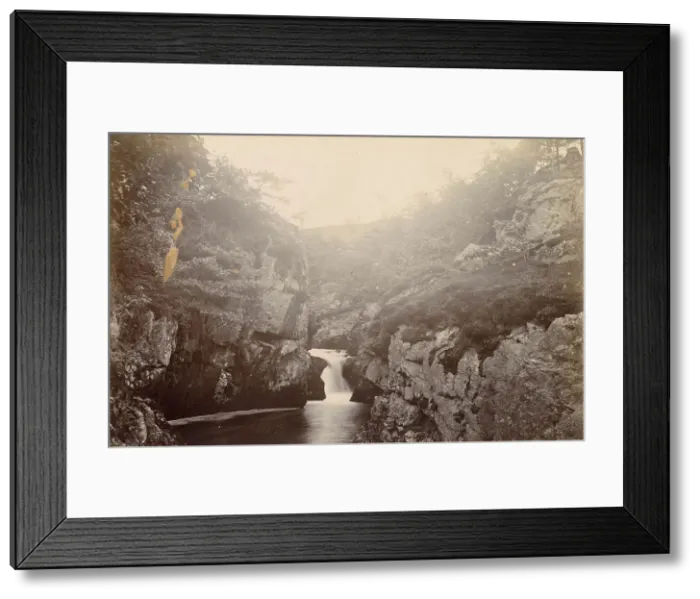 Framed Print : River Greta and rocks, Ingleton, North Yorkshire Date: 1889 Framed Print : River Greta and rocks, Ingleton, North Yorkshire Date: 1889