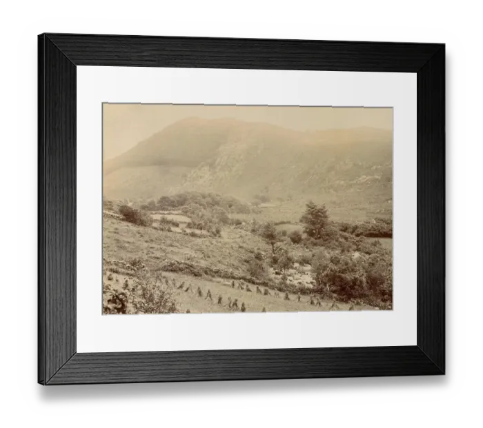 Framed Print : View near Lake Crafnant, North Wales Date: circa 1889