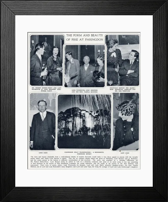 Framed Print : Form & Beauty of Fire at Faringdon - Lord Berners fireworks Framed Print : Form & Beauty of Fire at Faringdon - Lord Berners fireworks