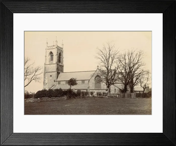Framed Print : St Mary's Church, Lymm, Cheshire, now a Grade II listed building. Date: circa 1889 Framed Print : St Mary's Church, Lymm, Cheshire, now a Grade II listed building. Date: circa 1889