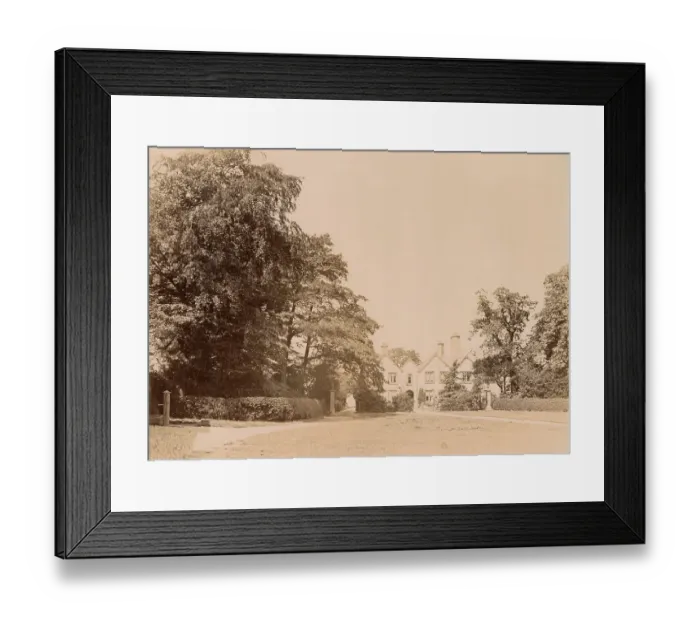 Framed Print : Country house in Hale, Cheshire - it became the Hale Golf Clubhouse around the 1900s. Date: 1889 Framed Print : Country house in Hale, Cheshire - it became the Hale Golf Clubhouse around the 1900s. Date: 1889