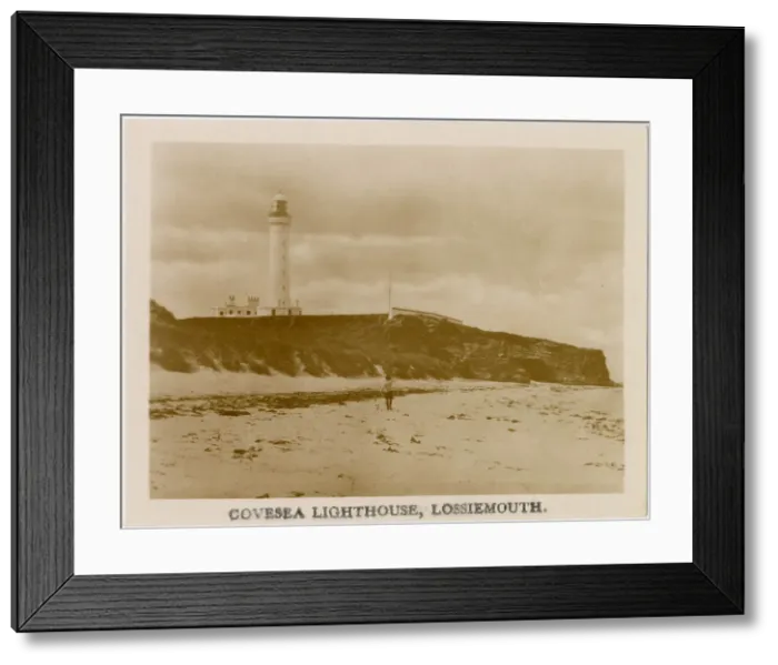 Framed Print : Covesea Lighthouse, Lossiemouth, Moray, Scotland Date: circa 1930 Framed Print : Covesea Lighthouse, Lossiemouth, Moray, Scotland Date: circa 1930