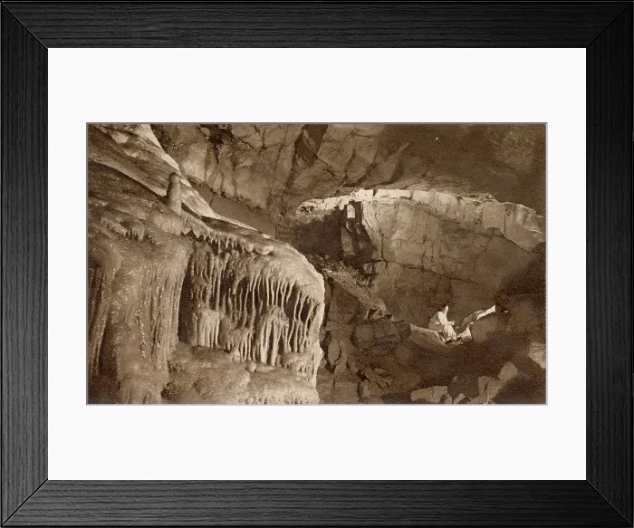 Framed Print : View of new caves from Niagara, Gough's Caves, Cheddar, Somerset Date: circa 1930 Framed Print : View of new caves from Niagara, Gough's Caves, Cheddar, Somerset Date: circa 1930