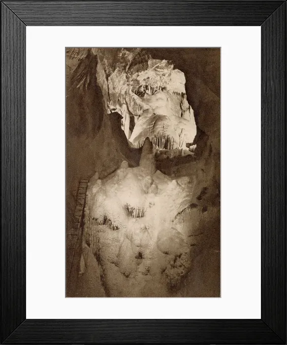 Framed Print : Solomon's Temple, Gough's Caves, Cheddar, Somerset Date: circa 1930 Framed Print : Solomon's Temple, Gough's Caves, Cheddar, Somerset Date: circa 1930