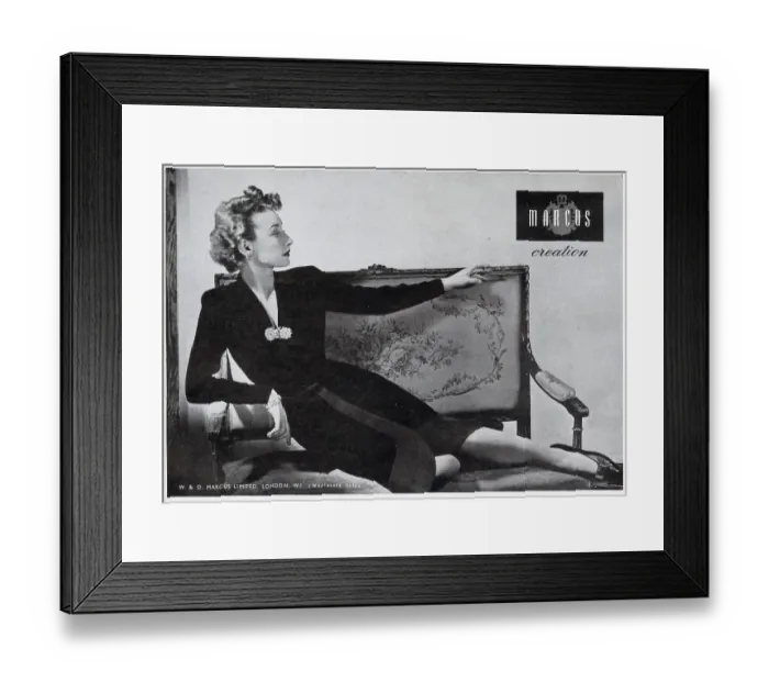 Framed Print : Marcus Advertisement Framed Print : Marcus Advertisement