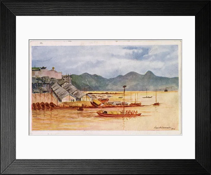 Framed Print : Yangtze River at Kiang Pei, China Date: 1926 Framed Print : Yangtze River at Kiang Pei, China Date: 1926