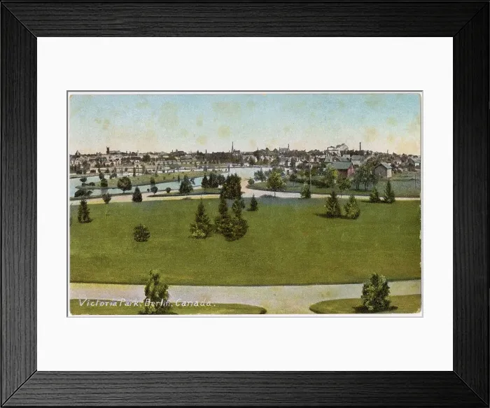 Framed Print : Victoria Park, Berlin (renamed Kitchener in 1916), Ontario, Canada Date: circa 1908 Framed Print : Victoria Park, Berlin (renamed Kitchener in 1916), Ontario, Canada Date: circa 1908