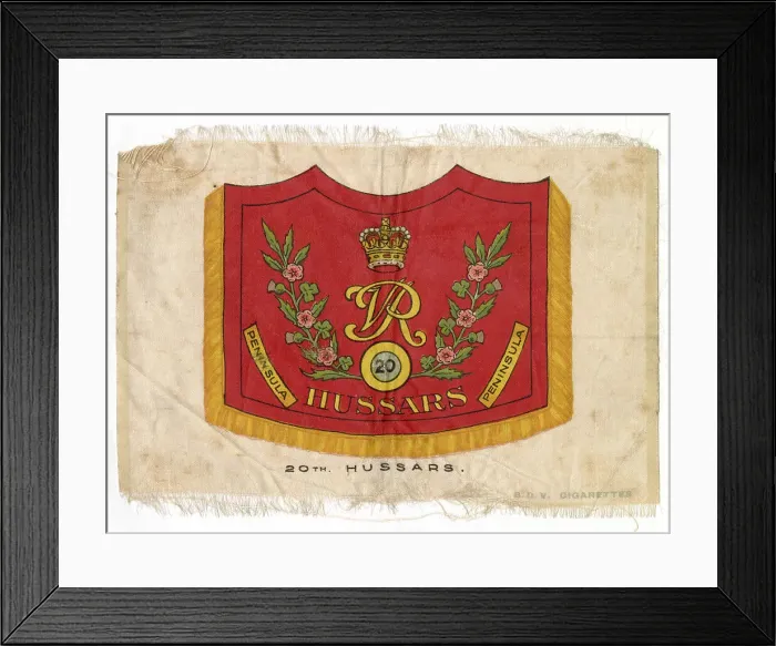 Framed Print : 20th Hussars insignia Date: 19th century Framed Print : 20th Hussars insignia Date: 19th century