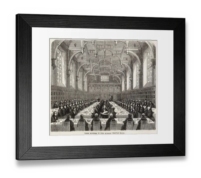 Framed Print : Term dinner in the Middle Temple Hall Framed Print : Term dinner in the Middle Temple Hall