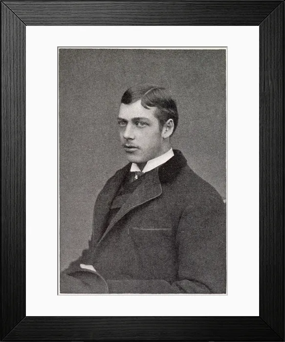 Framed Print : Prince George (1865 - 1936), later George V. Photograph taken when he was 19 years old. Date: 1884 Framed Print : Prince George (1865 - 1936), later George V. Photograph taken when he was 19 years old. Date: 1884