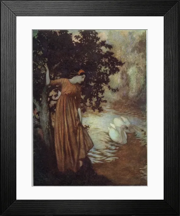 Framed Print : To the River by Edgar Allan Poe, Dulac illustration Framed Print : To the River by Edgar Allan Poe, Dulac illustration