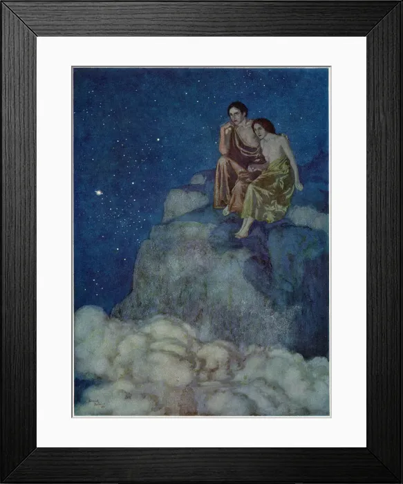 Framed Print : Al Aaraaf by Edgar Allan Poe, Dulac illustration Framed Print : Al Aaraaf by Edgar Allan Poe, Dulac illustration