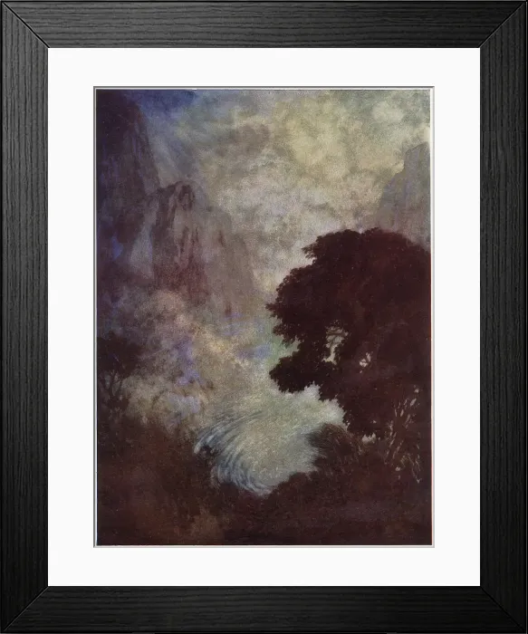 Framed Print : The Valley of Unrest by Edgar Allan Poe, Dulac illustration Framed Print : The Valley of Unrest by Edgar Allan Poe, Dulac illustration