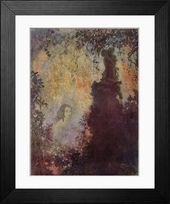 Framed Print : To - - by Edgar Allan Poe, Dulac illustration Framed Print : To - - by Edgar Allan Poe, Dulac illustration