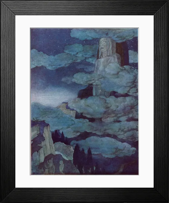 Framed Print : Dreamland by Edgar Allan Poe, Dulac illustration Framed Print : Dreamland by Edgar Allan Poe, Dulac illustration