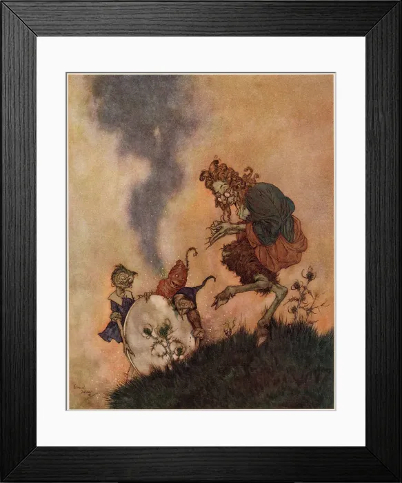 Framed Print : The Snow Queen - Edmund Dulac
