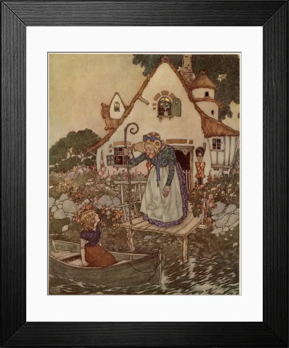 Framed Print : The Snow Queen - Edmund Dulac Framed Print : The Snow Queen - Edmund Dulac