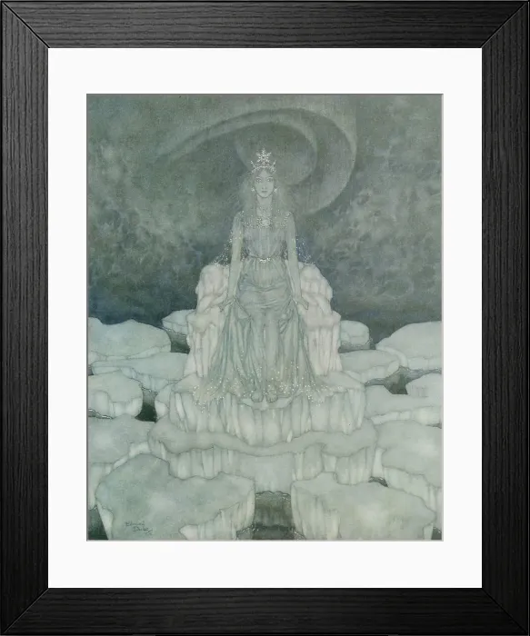 Framed Print : The Snow Queen - Edmund Dulac