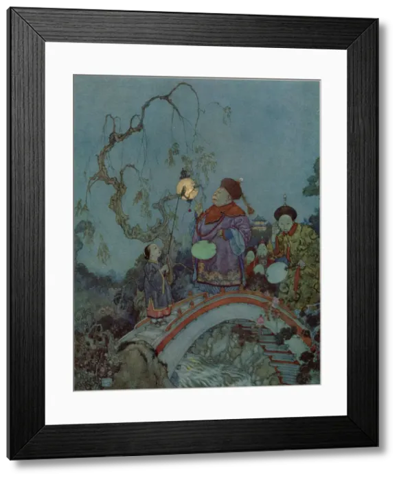 Framed Print : The Nightingale - Edmund Dulac Framed Print : The Nightingale - Edmund Dulac