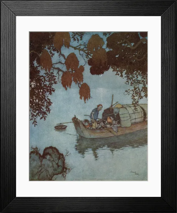Framed Print : The Nightingale - Edmund Dulac Framed Print : The Nightingale - Edmund Dulac