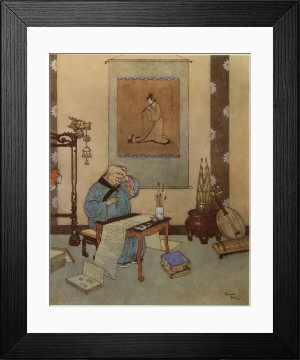 Framed Print : The Nightingale - Edmund Dulac Framed Print : The Nightingale - Edmund Dulac