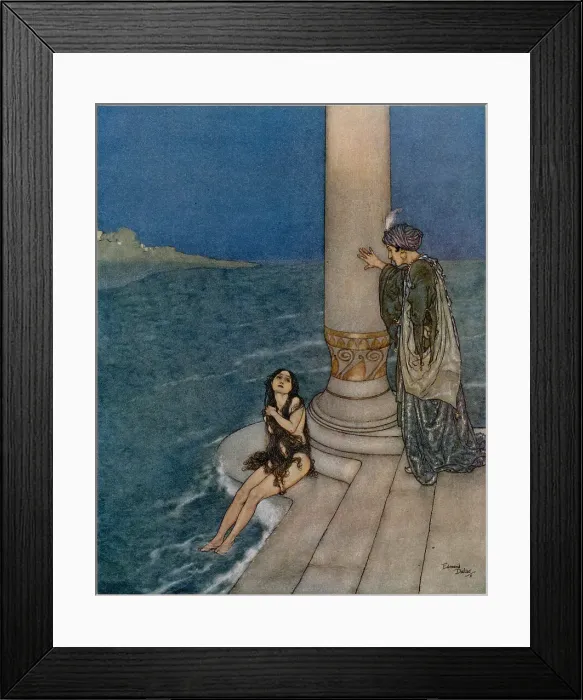 Framed Print : The Mermaid - Edmund Dulac Framed Print : The Mermaid - Edmund Dulac