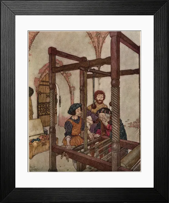 Framed Print : The Emperor's New Clothes - Edmund Dulac Framed Print : The Emperor's New Clothes - Edmund Dulac
