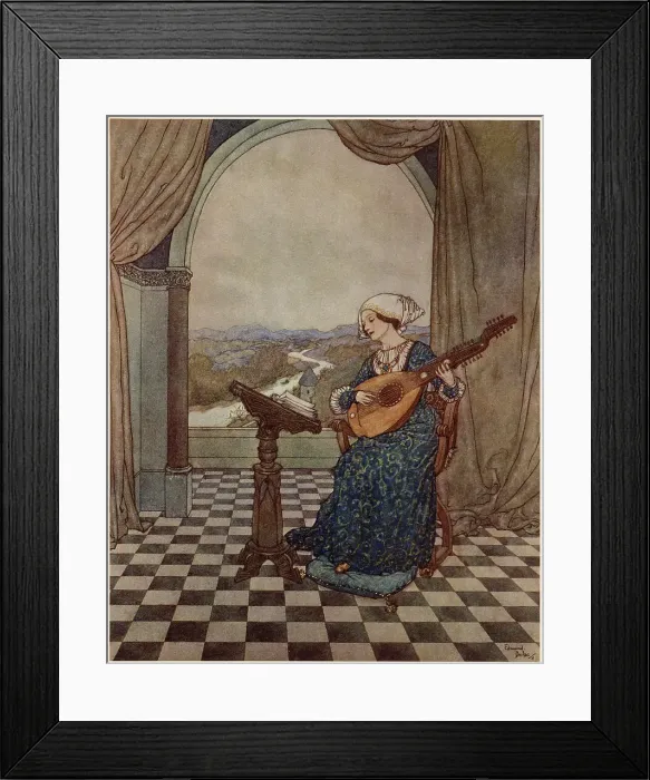 Framed Print : The Wind's Tale - Edmund Dulac Framed Print : The Wind's Tale - Edmund Dulac