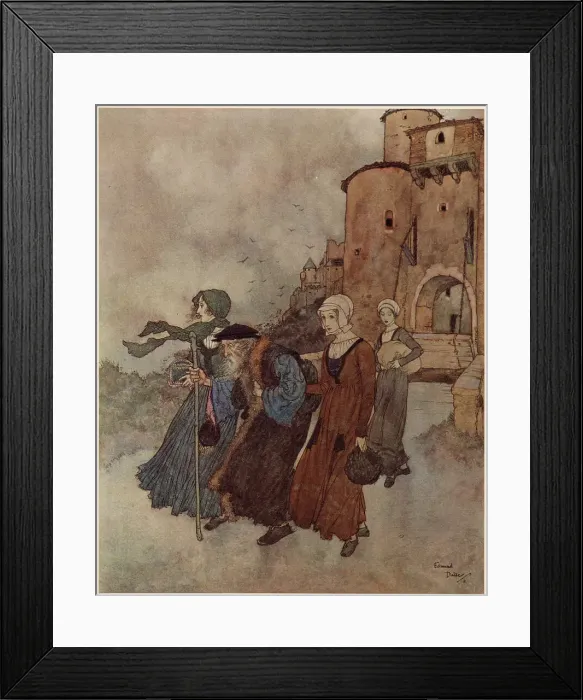 Framed Print : The Wind's Tale - Edmund Dulac Framed Print : The Wind's Tale - Edmund Dulac