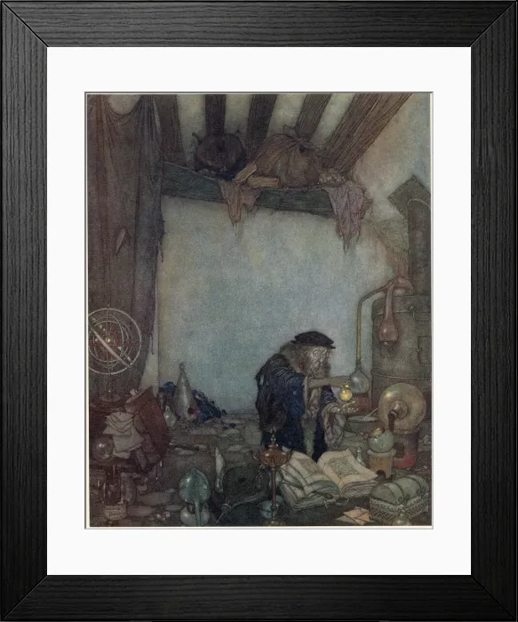 Framed Print : The Wind's Tale - Edmund Dulac Framed Print : The Wind's Tale - Edmund Dulac