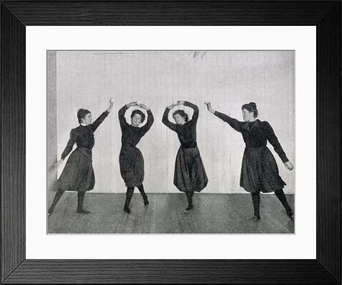 Framed Print : Creed ball drill for grace of body. Date: 1901 Framed Print : Creed ball drill for grace of body. Date: 1901