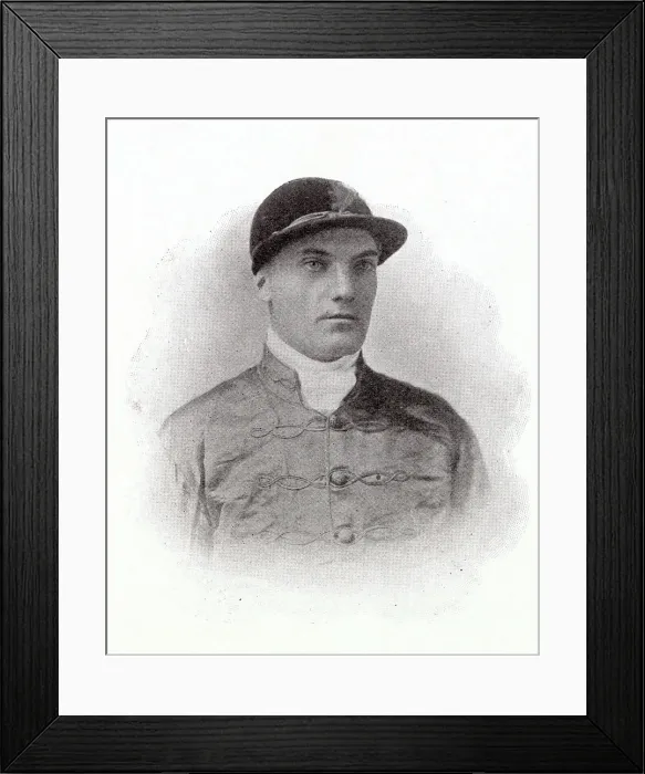 Framed Print : Herbert Mornington Cannon (1873 - 1962), commonly referred to as Morny Cannon, was a six-time Champion jockey in 1890s. Date: 1902 Framed Print : Herbert Mornington Cannon (1873 - 1962), commonly referred to as Morny Cannon, was a six-time Champion jockey in 1890s. Date: 1902