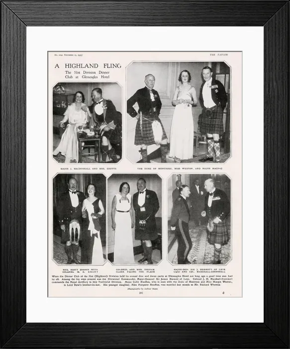 Framed Print : The 51st Division Dinner Club at Gleneagles Hotel Framed Print : The 51st Division Dinner Club at Gleneagles Hotel