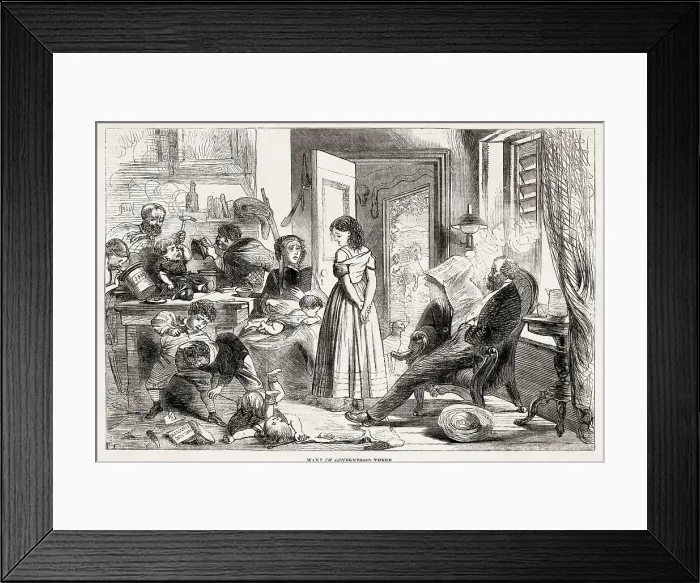 Framed Print : Want of governesses in Australia Framed Print : Want of governesses in Australia