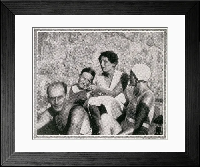 Framed Print : Sunbathing in the South of France Framed Print : Sunbathing in the South of France