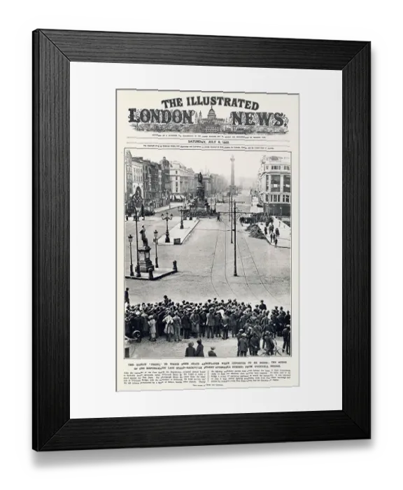 Framed Print : The scene of the Republicans last stand in Sackville Street (new name O'Connell Street) from O'Connell Bridge Framed Print : The scene of the Republicans last stand in Sackville Street (new name O'Connell Street) from O'Connell Bridge