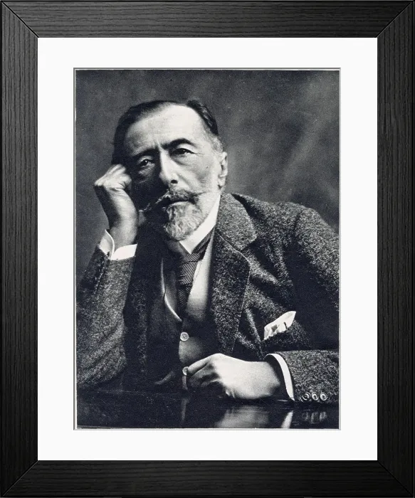 Framed Print : Joseph Conrad (1857 - 1924), Polish-born writer. Date: 1922 Framed Print : Joseph Conrad (1857 - 1924), Polish-born writer. Date: 1922