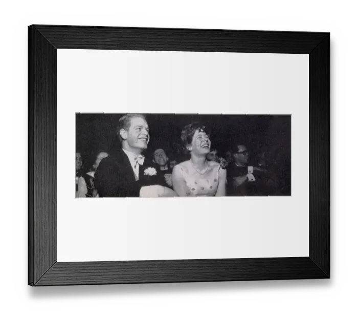 Framed Print : Richard Long and Susan Warren Pearl at the Valentine Ball organised by Cambridge University Nations Association at the city's Guildhall and Corn Exchange in 1963. Date: 1963 Framed Print : Richard Long and Susan Warren Pearl at the Valentine Ball organised by Cambridge University Nations Association at the city's Guildhall and Corn Exchange in 1963. Date: 1963