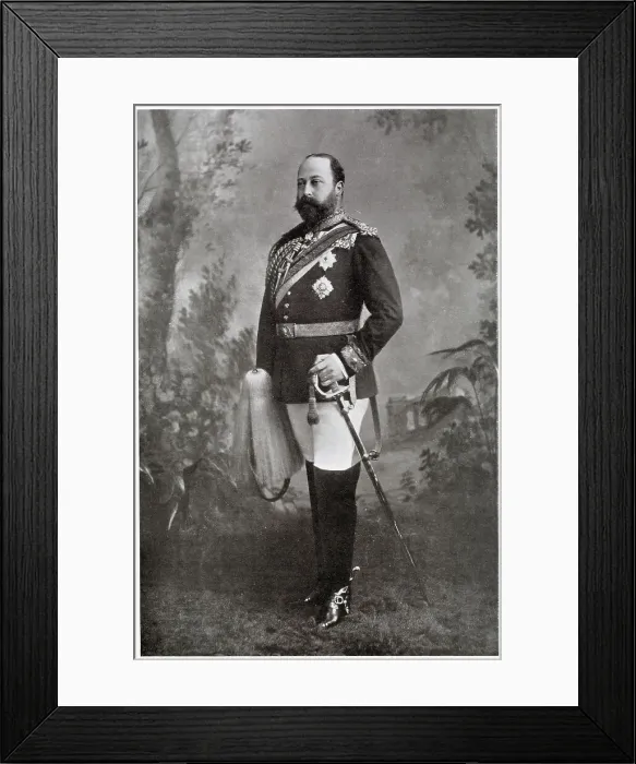 Framed Print : Albert Edward, Prince of Wales (later Edward VII), as the Colonel of Life Guards. Date: circa 1880 Framed Print : Albert Edward, Prince of Wales (later Edward VII), as the Colonel of Life Guards. Date: circa 1880