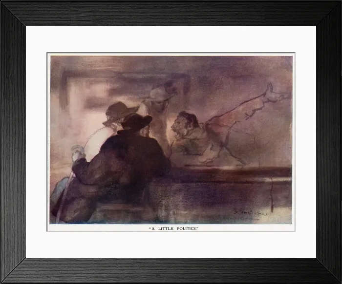 Framed Print : An argument between a group of men at a bar counter. Date: 1933 Framed Print : An argument between a group of men at a bar counter. Date: 1933