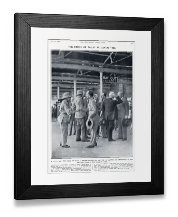 Framed Print : The Prince of Wales in safari rig Framed Print : The Prince of Wales in safari rig