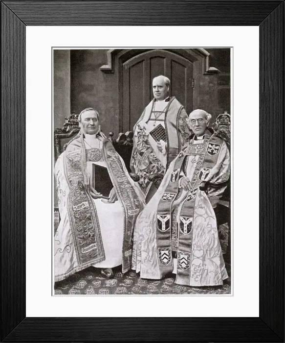 Framed Print : Archbishops & Bishops Robes at Coronation of Edward VII 1902 Framed Print : Archbishops & Bishops Robes at Coronation of Edward VII 1902