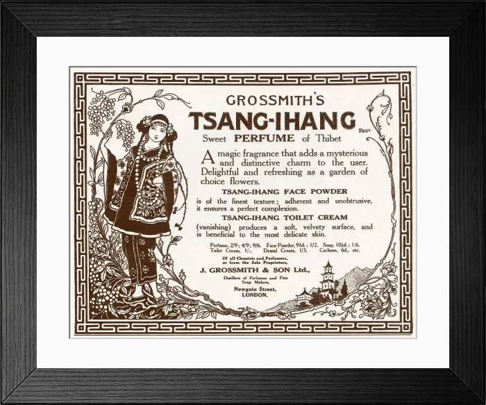 Framed Print : Advert for Tsang-Ihang - Perfume 1924 Framed Print : Advert for Tsang-Ihang - Perfume 1924
