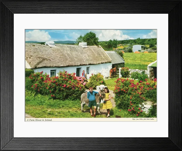 Framed Print : A farm house in Ireland Date: 1960s Framed Print : A farm house in Ireland Date: 1960s
